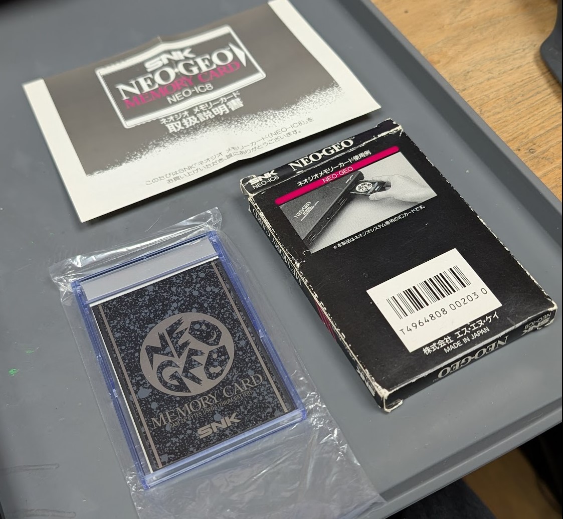 Memory Card (SNK Neo Geo AES) - RetroSix Wiki